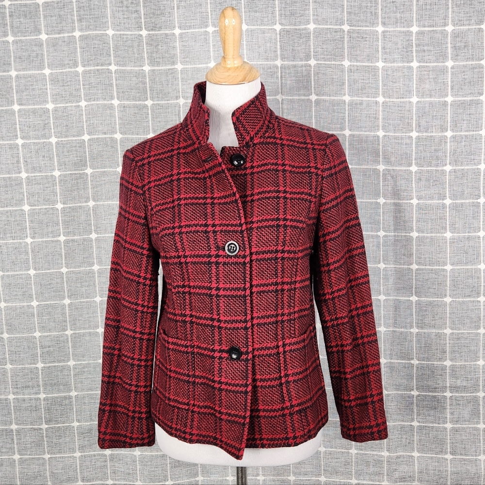 Talbots Red Plaid Jacket